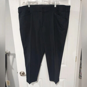 Lane Bryant The Modernist Collection Black Crop Stretch Pant in Size 22